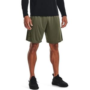 Under Armour Tech Graphic Shorts voor heren, ademend, korte broek met losse pasvorm voor heren, 1 stuk, (390) Marine Od Green / Zwart