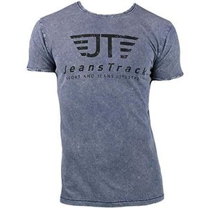 Jeanstrack Basic Snow Unisex T-shirt voor volwassenen, Blauw