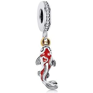 Amuefer Ocean Sea Animal Charms voor armband van 925 sterling zilver, roségoud, schildpad, mermaid, octopus, krab, schelp, visster, hanger, ketting voor vrouwen en meisjes, Sterling zilver