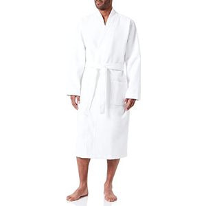 BOSS Dressing_Gown Kimono wafel voor heren, wit 100