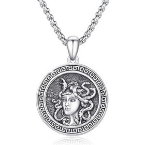 REDSUN Halsketting met religieus amulet van 925 sterling zilver, Saint Raphael, aartsengel Sint Rafaël, christelijke amulet, cadeau voor mannen en vrouwen, Sterling Zilver Lak Sterling zilver
