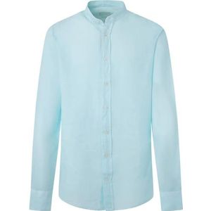 Hackett London Linnen kledingverf overhemd heren, Blauw