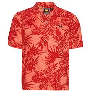 Superdry Vintage Beach Resort Shirt voor dames, Hawaiiaans koraal, 38, Hawaiiaans koraal