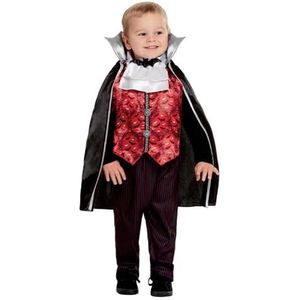 Smiffys 50798T1 Vampierkostuum voor kinderen, rood, 1-2 jaar