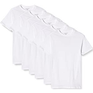 Amazon Essentials 6 stuks onderhemden met ronde hals voor heren, wit, maat XS