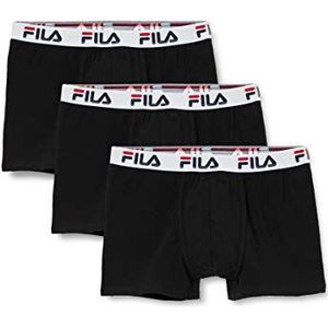 Fila FU5016/3 Boxershorts voor heren, M, zwart, 3 stuks