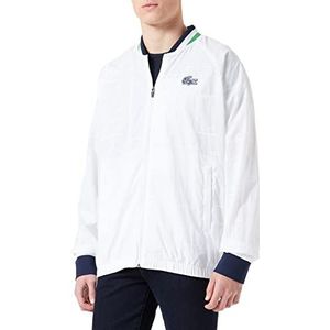 Lacoste parka's en herenjassen, wit/marineblauw/wit-keramiek