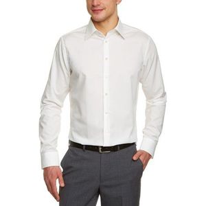 Seidensticker Kent blouse, getailleerde pasvorm, klassieke kraag, lange mouwen, herenhemd, business, beige (ecru 21)