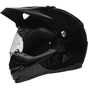 IMX RACING MXT-01 Offroad-motorhelm met 2 schaalmaten en 3 EPS-maten van glas met uv-filter en zonneklep, uitneembare binnenvoering