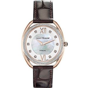 Saint Honoré Femme Analogique Quartz Montre avec Bracelet en Cuir 7210238YADR, Bracelet