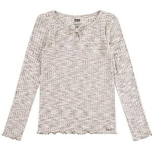 Levi's T-shirt Lvg Space Dye Ls Knit Top 4ej164 pour fille, Crème brûlée, 14 ans