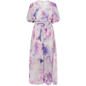 isha Robe pour femme 19329616-IS01, lilas, multicolore, taille M, Robe, M