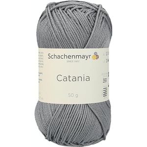 Schachenmayr Catania 9801210-00435 - Breigaren, haakgaren, 100% katoen, rookgrijs (11,5 x 5,2 x 6 cm)
