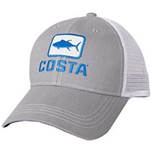 Costa Del Mar Heren Trucker Hoed XL, grijs.