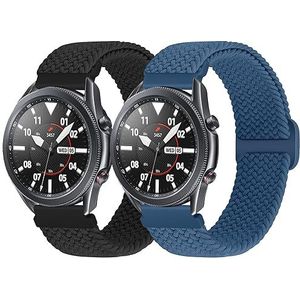 WNIPH 22 mm armband, compatibel met Samsung Galaxy Watch 3 45 mm/Watch 46 mm/Gear S3/Huawei Watch GT3 46 mm/GT2 46 mm/GT2 Pro 46 mm/Garmin Vivoactive 4/Gen 5, gevlochten horlogeband verstelbaar,