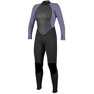 O'Neill Wetsuits Reactor II 3/2 mm Back Zip Full Wetsuit Dames Jumpsuit Dames Zwart / Mist, 14