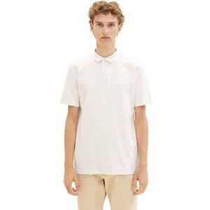 TOM TAILOR Denim 1036402 Poloshirt voor heren, 12906 - wolwit.