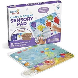 Learning Resources Sensorische tablet, kleuren en vormen, sensorisch zakje voor kinderen, speelgoed voor fijne motoriek, 16 fijne motoriek, 24 vormen van kunststof, 3+