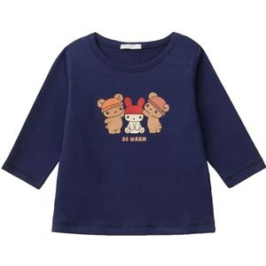 United Colors of Benetton T-shirt M/L, bleu, 12 mois