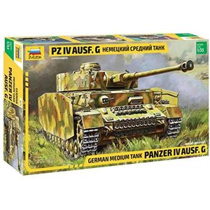 Zvezda 500783674 500783674-1:35 Panzer IV AUSF.G (SD.Kfz.161) - Kunststof bouwpakket voor beginners - Camouflage