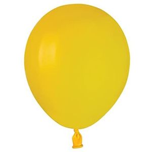 Ciao 100 ballonnen premium kwaliteit A50 (diameter 13 cm/5 inch), natuurlijk latex, geel