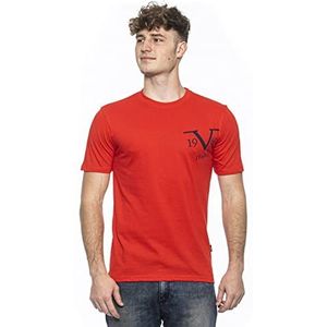19V69 ITALIA Mike Red T-shirt, rood, XXL (4 stuks) voor heren, rood, XXL, Rood