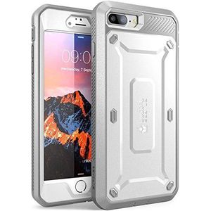 SUPCASE Unicorn Beetle Pro Series beschermhoes voor iPhone 7 Plus, iPhone 8 Plus, met geïntegreerde displaybescherming, robuuste beschermhoes voor iPhone 7 Plus/iPhone 8 Plus (wit)