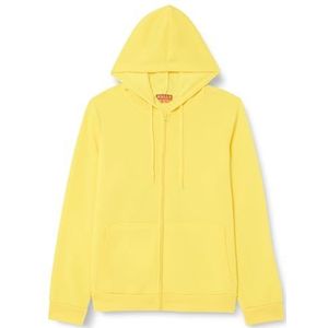 Nally Stijlvolle gele polyester hoodie met ritssluiting maat XXL voor dames, geel, XXL, Geel.