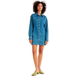 Levi's Dames Shay jeansjurk licht indigo XS, Indigo licht