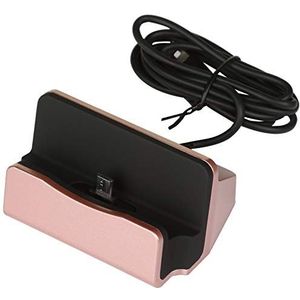 Laadstation voor Wiko View 2 Plus Smartphone Micro USB houder oplader bureau (roze)