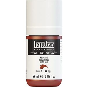 Liquitex 1959335 Professionele acrylverf Soft Body - romige en dekkende consistentie - hoge pigmentatie - licht- en verouderingsbestendig - 59 ml fles - oxide rood