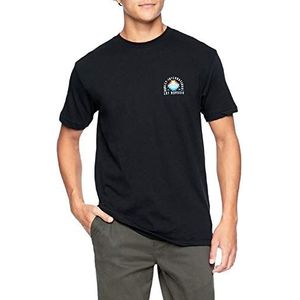 Hurley M Findapeak T-shirt voor heren, S/S, zwart.