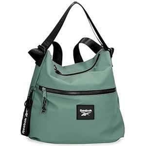 Reebok Elsie Messenger Bag voor dames, Groen, Platte schouderriem