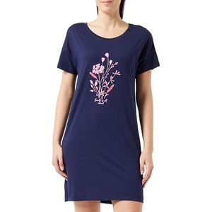 s.Oliver Chemise de nuit pour femme, bleu foncé, surdimensionnée, 91186042, bleu foncé, oversized