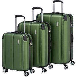 Travelite Licht, flexibel, veilig: ""City""-hardcase, groen, 073040-80