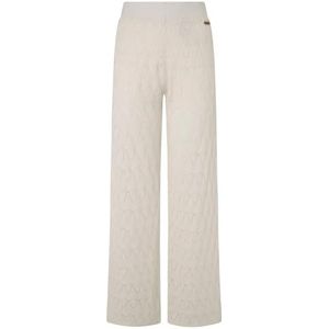 Pepe Jeans Pantalon Goldie pour femme, Blanc (Mousse White), S