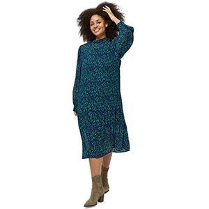 Peppercorn Levi Midi Curve Damesjurk, 3205p groene print