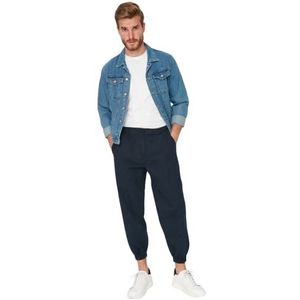 Trendyol Pantalon ample pour homme, bleu marine, 54