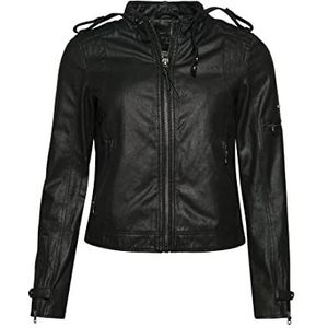 Superdry Vintage Coated Moto Racer Veste pour Femme, noir, 42