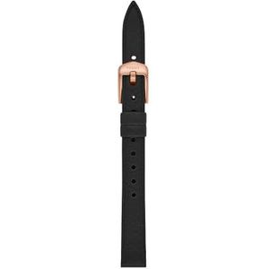 FOSSIL - Strap Bar - dames armband met kleur zwart, armband van eco-leer voor dames, S121037, zwart, zwart., Armband