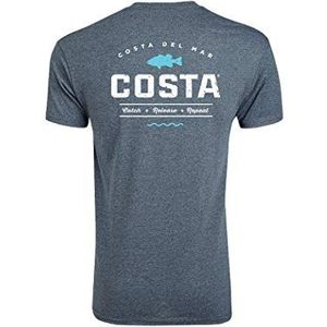 Costa Del Mar Topwater voor heren, donkergrijs, L, Donkergrijs