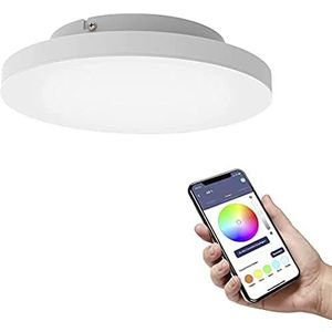 EGLO connect.z Salobrena-Z led-plafondlamp, Ø 30 cm, ZigBee plafondlamp, bestuurbaar via app en spraakbediening, warm wit - koud, RGB, dimbaar