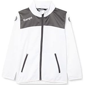 Kempa Emotion 2.0 Poly Jacket Sweatshirt voor heren, Wit/Antraciet