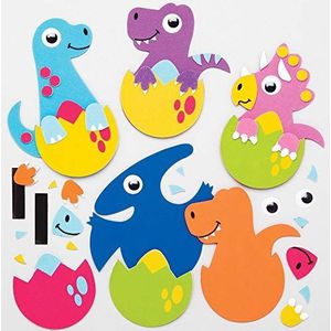 Baker Ross Magnetische dinosaurus-eierset (8 stuks) – thema-knutselwerk voor kinderen
