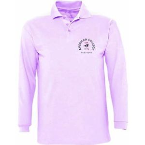 AMERICAN COLLEGE USA Polo A Manches Longues American College Cardigan Mixte Enfant, Violet, 10 ans