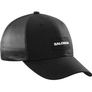 Salomon Trucker Cap Curved Cap-Deep Black-Deep B Cap Unisex