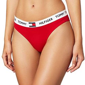 Tommy Hilfiger Tommy 85 Bikini, van katoen, klassiek, wit, tango rood