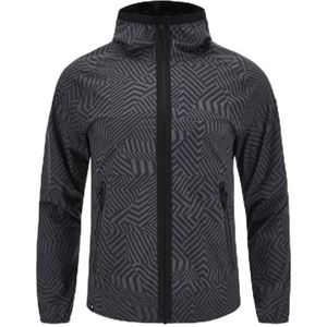 Macron Athleisure Scd Corfu Tech Rain Jacket Hoody Wprf Med Gry Veste Homme