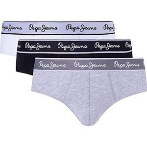 Pepe Jeans Pepe Bf 3p herenonderbroeken (3 stuks), Grijs (Chinees Grijs)