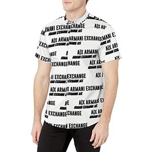 Armani Exchange Big Bold Logo herenshirt, Wit Big Bold Logo